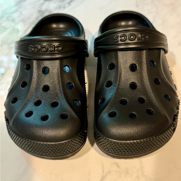 Kids black crocs, excellent condition, size 13 kids - Picture 2 of 5